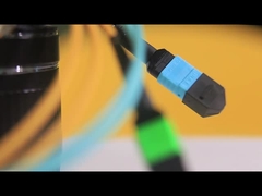 Venda direta de fábrica Multimodo MPO Fibra Óptica Patch Cord Indoor Fibra Óptica Patch Cord MPO MTP Patch