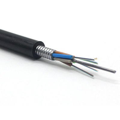 Outdoor GYTS Optic Cable 12 24 48 Core Fiber Single Mode Armored Fiber Optic Cable