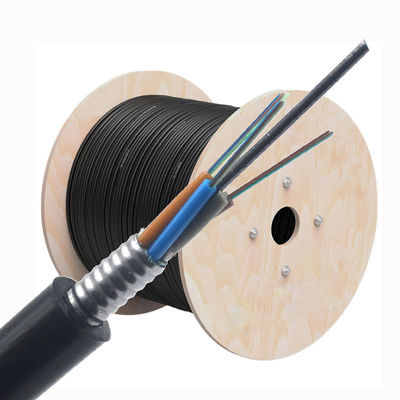 Outdoor GYTS Optic Cable 12 24 48 Core Fiber Single Mode Armored Fiber Optic Cable