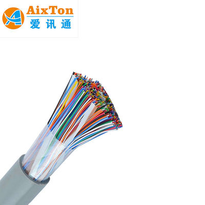 HSYV 25p 24awg Twisted Pair Cable Communication Telephone UTP Cat3 Cable Color Code Indoor 25 Pair Multi Pair Telephone Cable