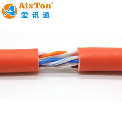 OEM Ethernet Cable 305m UTP PVC LSZH Jacket Cat6 HDPE Insulation Solid Conductor 4-Pair Communication Cable
