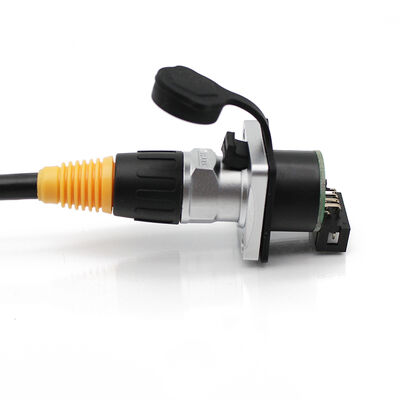 1 m LED HD Combined Screen signal Cable RJ45 Network Cable Connector Pair XLR Male Shell IP68 Outdoor Waterproof Cable