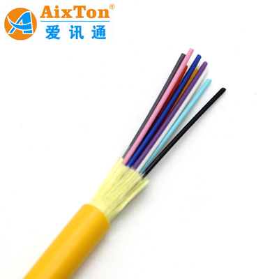 o preço que de fábrica os Multi-núcleos internos cabografam GJFJV 8 retira o núcleo do cabo da fibra com fibra de amortecedor apertado e o revestimento amarelo de LSZH