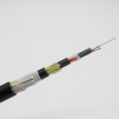 Triple Jacket 48 Core ADSS Cabos de Fibra Óptica de Modo Único G652D FRP 2,5 mm 100m comprimento de span