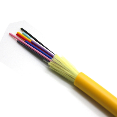 GJFJV Cable Indoor Cabos de fibra óptica 1-24 núcleo Comunicação de distribuição com cor laranja/amarelo
