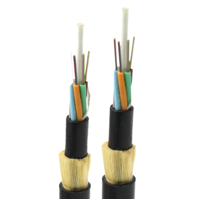 ADSS Cabos aéreos de fibra óptica com um único comprimento de encosto de 50 a 150 m, todos auto-suportados por dieletricidade