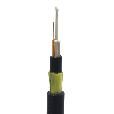 Cabos de fibra de adss 96 144 288 núcleo com maquilhagem dupla PE preto