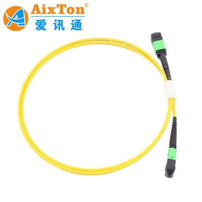 OM3/OM4 MPO Connector 12 Fiber MPO Trunk Cable 8/12/24F MTP MPO Cable para Data Center Room
