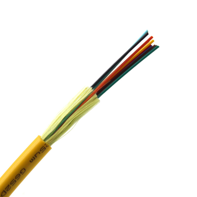 Cabos de fibra óptica com amortecimento apertado para interiores 2-24 núcleos 10D/20D raio de curvatura para FTTH