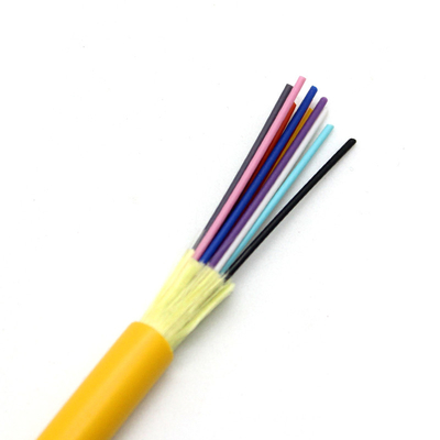 LSZH 12F 10Gb Distribuição Multi-Modo Fibra Óptica Cabos GJFJV Cabos Internos OM1 OM2 OM3 OM4 6F 8F 24F