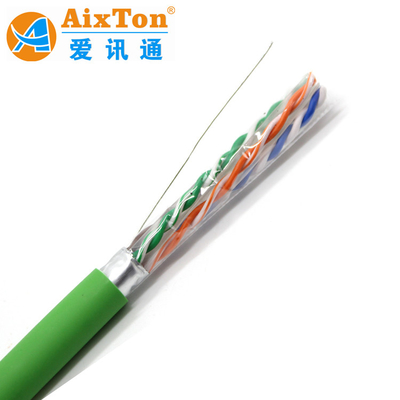 Cable de rede Cat6A personalizado 305m 1000 ftp Shielded 23awg BC Cat 6e Cable para rede interna