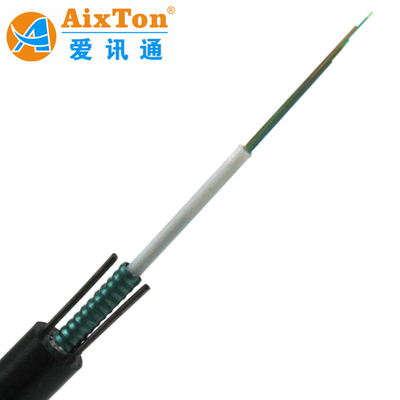 8 Fibras GYXTW Mini Fibra Óptica Cable para Outdoor PE Jacket Preto 12 Fibras e Durável