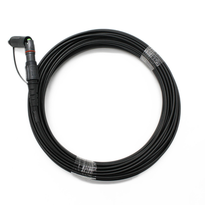 FTTA Cordão de Fibra de Patch à Água do Exterior com Optitap Mini SC APC/UPC Connector e 7,0 mm de Diâmetro do Cable Jacket Preto