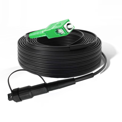LSZH Impermeável Opti-tap Corning LC APC Connector Fibra Óptica Cordão de Parche com G657A1 G657A2 Single Mode Flat Drop Cable 3m