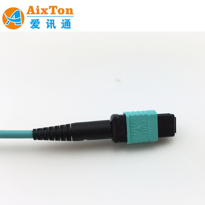 Cabo Patch Cord Óptico de Fibra Monomodo MTP/MPO 8 12 16 24 Núcleos OM4 Vietnam para Ethernet 10G Distância de 300m a 850nm