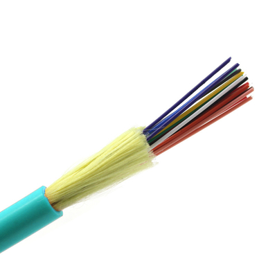 Cabos de Distribuição Multimodo Internos GJFJV LSZH 6F 8F 12F 24F 10Gb OM1 OM2 OM3 OM4 Cabo de Fibra Óptica