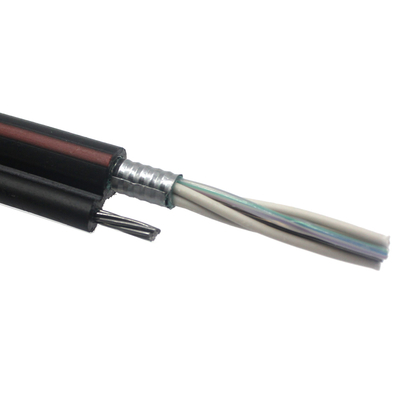 Aerial Steel Messenger GYTC8S Figura 8 Cable de fibra óptica de auto-suporte 12-144 CORE comprimento 1-5km por tambor de madeira