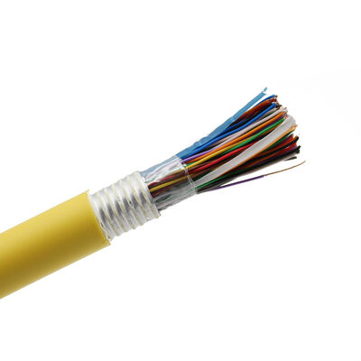 Cabo telefônico de comunicação externo CAT3 25 pares 24/25/26 AWG LSZH capa de PVC condutor 100% BC