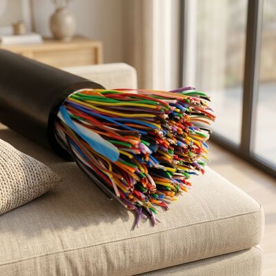 Cat3 UTP 16 Cable telefónico de par 24AWG de cobre puro Comunicação interior exterior